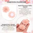 thumbnail image 3 of Uxcell Chiffon Flowers, 12Pcs 2" Sewing Fabric Flower Appliques Embellishments for DIY Crafts Clothing Headbands Wedding Party Decoration, Light Orange, 3 of 7