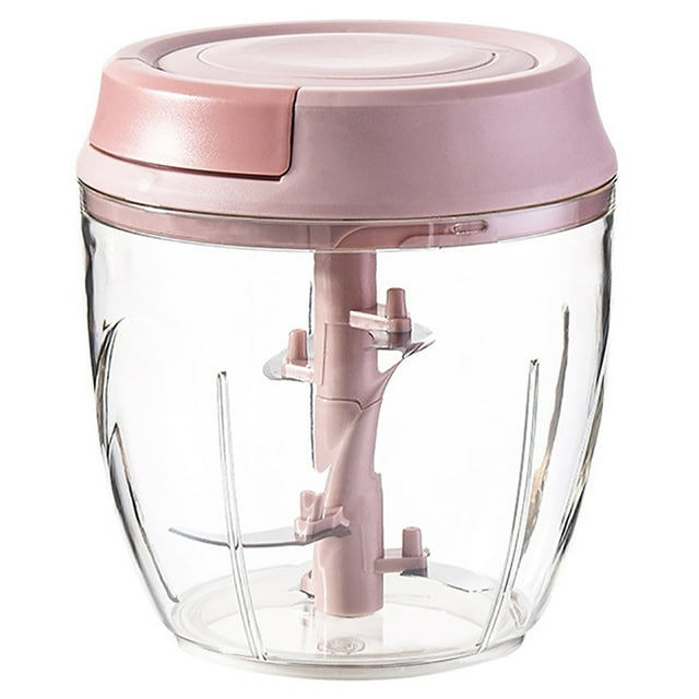 Hachoir Manuel à Ail Mini en Acier Inoxydable Portable Broyeur d'Oignons Hachoir Alimentaire