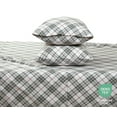 thumbnail image 5 of Bliss Casa Flannel Bed Sheets – 100% Cotton, Double Brushed for Extra Softness – Warm & Cozy All-Season Comfort – Deep Pockets – 4-Piece Full Sheet Set (Red Check), 5 of 8