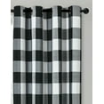thumbnail image 2 of Country Lodge Farmhouse Buffalo Plaid Checkered Grommet Top Curtains - Assorted Colors, 2 of 6