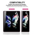 thumbnail image 4 of [2 Sets] Dteck Galaxy Z Fold4 5G Screen Protector,Front/Back Flexible Film Transparent Soft Hydrogel Screen Protector (Not Glass) Full Coverage Anti-Scratch for Samsung Galaxy Z Fold4, 4 of 7