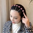 thumbnail image 3 of Beauty Tool Women Accessories Tooth design Fashion Rhinestone Double Bangs Hairstyle Hairpin Broken hair artifact HairClip Bangs fixed HeadHoop STYLE 1, 3 of 8
