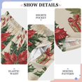 thumbnail image 6 of FORMRS Kids Pajama Pants with Pockets Size 9-10Y Boys Lounge Sleep Bottoms, Christmas Poinsettia, 6 of 8