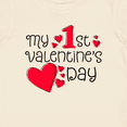 thumbnail image 4 of Inktastic My First Valentines Day Red Hearts Boys or Girls Baby T-Shirt, 4 of 5