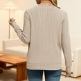 thumbnail image 4 of Women Ribbed Cardigan Sweaters Versatile Long-Sleeve Open Front Knitted Solid Color Fall Winter Oversized Chunky Warm Trendy Casual Cozy Cute Outerwear, 4 of 7