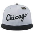 thumbnail image 2 of Men's New Era Gray/Black Chicago White Sox Satin 59FIFTY Fitted Hat, 2 of 6