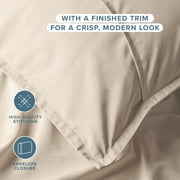 Bare Home Pillow Sham Set - Premium 1800 Collection - Double Brushed - Euro, Sand