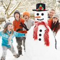 thumbnail image 4 of Snowman Decorating Kit Snowman Dressing Making Kit for Winter Holiday Outdoor Snowman Decoration, 15Pcs, 4 of 8