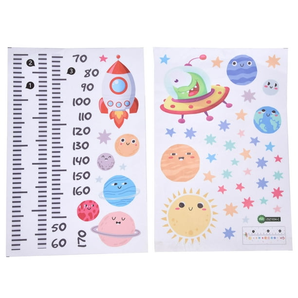 Pegatinas de pared de dibujos animados, pegatinas de pared Material de PVC Decoración de pared Calcomanías de pared autoadhesivas Rendimiento sólido