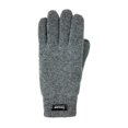 thumbnail image 2 of Bruceriver Men Pure Wool Knit Gloves with Lining and Elastic Rib Cuff, 2 of 6