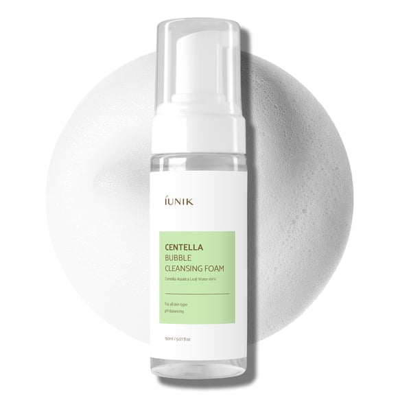 Limpiador facial IUNIK Centella Bubble Foaming 150 ml con extracto de 69%