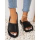 thumbnail image 1 of Plus Size Women's Simple Lightweight Comfortable Slippers For Outdoors, Home, Bathroom, Pool, Non-Slip Flat Slippers, 1 of 4