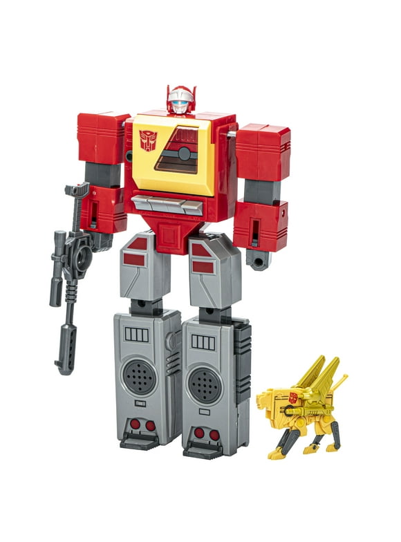 Transformers: Retro 40th Anniversary Autobot Blaster & Steeljaw Kids Toy Action Figure for Boys and Girls Ages 4 5 6 7 8 and Up, Only At Walmart