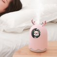 thumbnail image 2 of Jinsinto Humidifier Small Air Humidifier Cold Mist Mini Humidifier 300ml, Pink, 2 of 3