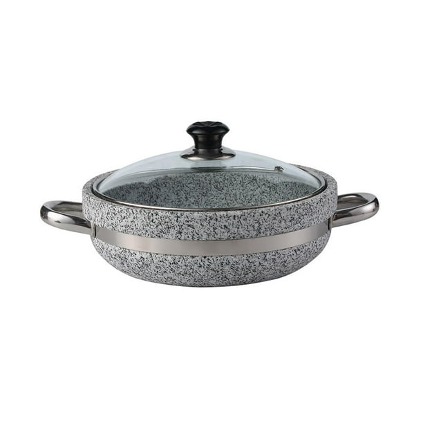 Cazuela organizadora de almacenamiento de alimentos con cuenco de piedra coreano para guisos de bibimbap y donabe 28cm