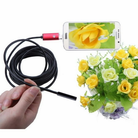 720P HD USB Endoscope, 10m Waterproof Endoscope Borescope Inspection Camera, 6 LED 7mm USB Borescope Video Camera, Pipe Endoscope Camera, USB Borescope Camera