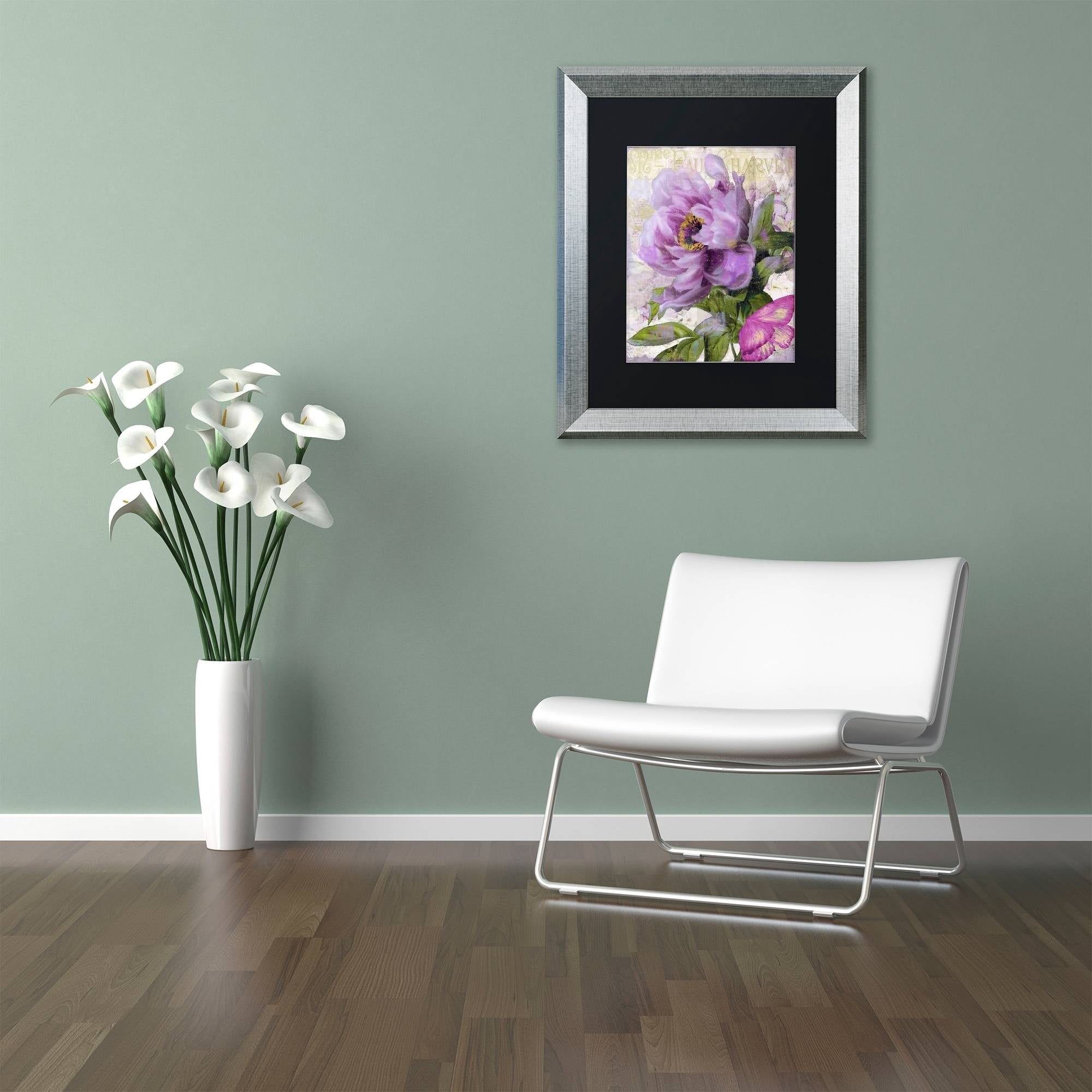 Trademark Fine Art "July" Canvas Art by Color Bakery Black Matte, Silver Frame