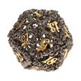 thumbnail image 1 of D20 Hollow Polyhedral Gifts for Tabletop Game Parties Entertainment Black, 1 of 8