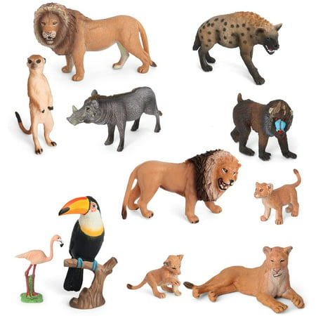 VOLHTCM U Animal Toys Figurines Africa Animals Figures Zoo Pack for Kids  Christmas Birthday Gift Preschool Educational and Lion Jungle Forest King  Animals Sets | Walmart Canada