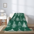 thumbnail image 2 of Throw Blanket for Couch Sofa and Bed, Christmas Trees Super Soft Plush Throw Blanket, Fuzzy Cuteness Comfy Warm Washable Flannel Blanket & Throws for All Season, 2 of 5