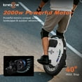 thumbnail image 5 of KINGSONG 18XLPRO Electric Unicycle UL2272 37mph Max Speed, 87 Miles Range, 18-Inch One wheel, High-Power Commuter EUC for Adults, 5 of 14