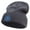 Charcoal, variant on Hand Drawn Snail Shell Embroidered Big Size Cuff Long Beanie - Red XL-3XL