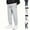 Gray, variant on Jogging Athletic Pants for Man Heavy Cotton Elastic Waist Drawstring Binding Leg Trousers Solid Color Sweatpants