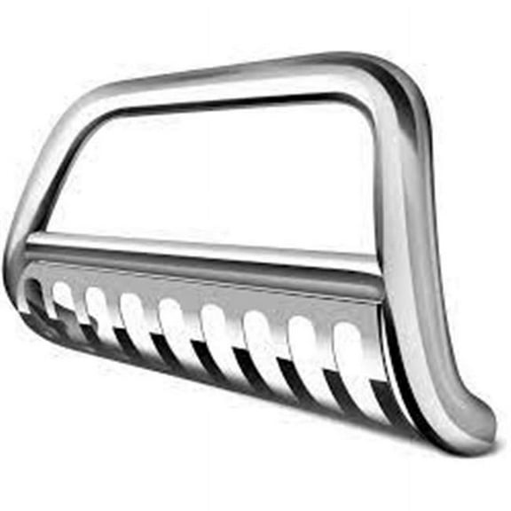 Promaxx Automotive PMXBB97-0274 XD Stainless Steel Bull Bar with Brushed Skid Plate for 2016-C Titan