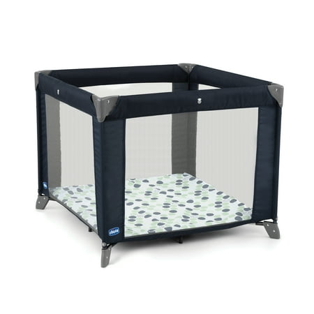 UPC: 0049796612028 | Chicco Tot Quad Portable Square Baby Playpen – Confetti (Blue)