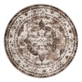 thumbnail image 2 of Unique Loom Sofia Collection Area Rug - Salle Garnier (6' 1" Round Light Brown/Ivory), 2 of 6