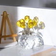 thumbnail image 2 of Ornalrist Crystal Yellow Rose Flower Collectible Figurine, Rose Bouquet Floral Romantic Gifts for Wife, Mom, Women on Mother's Day Valentine's Day Wedding Anniversary (5.11'' Gift Boxed), 2 of 12