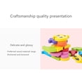 thumbnail image 4 of Wooden Animal Toddler Puzzles for 1 2 3 Years Old Boys & Girls, Baby STEM Educational Toy Gift with 4 Animals Montessori Bright Color Shapes Learning Puzzles,Great Gift Ideas for 1-3, 4 of 6