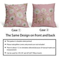 thumbnail image 5 of Spring Summer Daisy Pillow Covers 16x16 Set of 2 Watercolor White Flower Print Pink Decorative Throw Pillows Outdoor Pillowcase Square Linen Farmhouse Cushion Case Decor for Couch Sofa Bed, 5 of 6