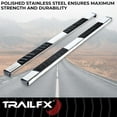 thumbnail image 2 of TrailFX A4004S TFX 4" Trapezoid Side Steps NERF BAR OVAL 4", 2 of 2