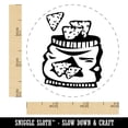 thumbnail image 2 of Bag of Tortilla Chips Crisps Rubber Stamp for Scrapbooking Crafting Stamping - Small 3/4 Inch, 2 of 7