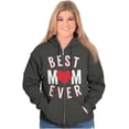 thumbnail image 3 of Best Mom Ever Worlds Mothers Day Love Zip Hoodie Sweatshirt Women Brisco Brands S, 3 of 6