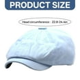 thumbnail image 2 of TELOLY Mens Hats,Adjustable Fit Newsboy Cap for Men,Stylish Look Flat Hats,Blue, 2 of 7