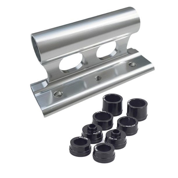 Portabicicletas ligero para caja de camioneta, tipo montaje en horquilla, espacio libre de 15/110 mm, Toi Plata