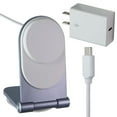 thumbnail image 1 of LBT Mag Stream (15W) MagSafe Desktop Stand w/(20W) PD Wall Charger - Sierra Blue (Used), 1 of 7
