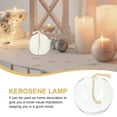 Gong 1 Set Kerosene Lamp Vintage Oil Lamp Glass Ball Kerosene Lamp Wick