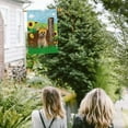 thumbnail image 4 of Welcome Summer Sunflower Dog House Flag Puppy Spitz Dog on Country Farm Butterfly Flowers Decor Banner for Outside Yard 28x40 Inch Double Side, 4 of 6