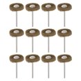 thumbnail image 1 of Unique Bargains 25pcs Meule Abrasive 1 Pouce 120 Grain 1/8' Tige Tampons de Raclage, Jaune, 1 of 5
