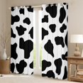 thumbnail image 2 of Homewish Fashion Cow Print Curtains Pack of 2 (42x84 Each), White Black Polkadots Curtains Blackout, Teens Kids Boys Girls Bedroom Curtains, Curtains Blackout Home Decor, 2 of 6