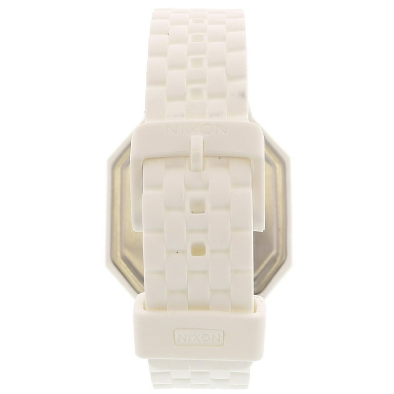 Nixon Men s Rubber Re Run A169100 White Polyurethane Quartz Watch