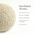 thumbnail image 5 of Lush Decor Neo Boucle Sphere Ball Throw Pillow 1 Piece 10" Round Neutral - Round Pillow - Soft Ball Pillow - Textured Decorative Pillows For Bed, Couch or Chair, 5 of 5