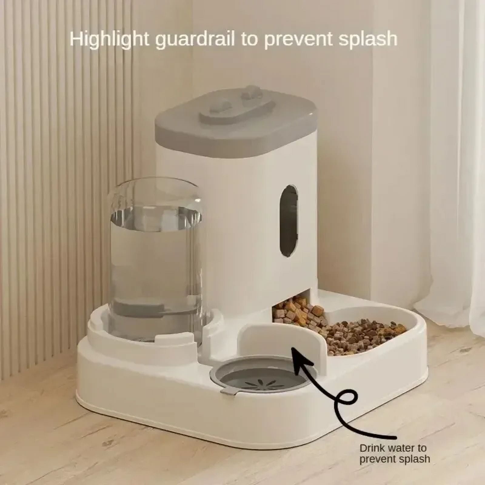 New Automatic Feeder Dog Cat Food Bowl With Water Fountain Large Capacity Pet Food Storage Dispenser Container Puppy Pet Accessories