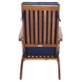 thumbnail image 6 of SAFAVIEH Outdoor Collection Palmdale Lounge Chair Natural/Navy, 6 of 13