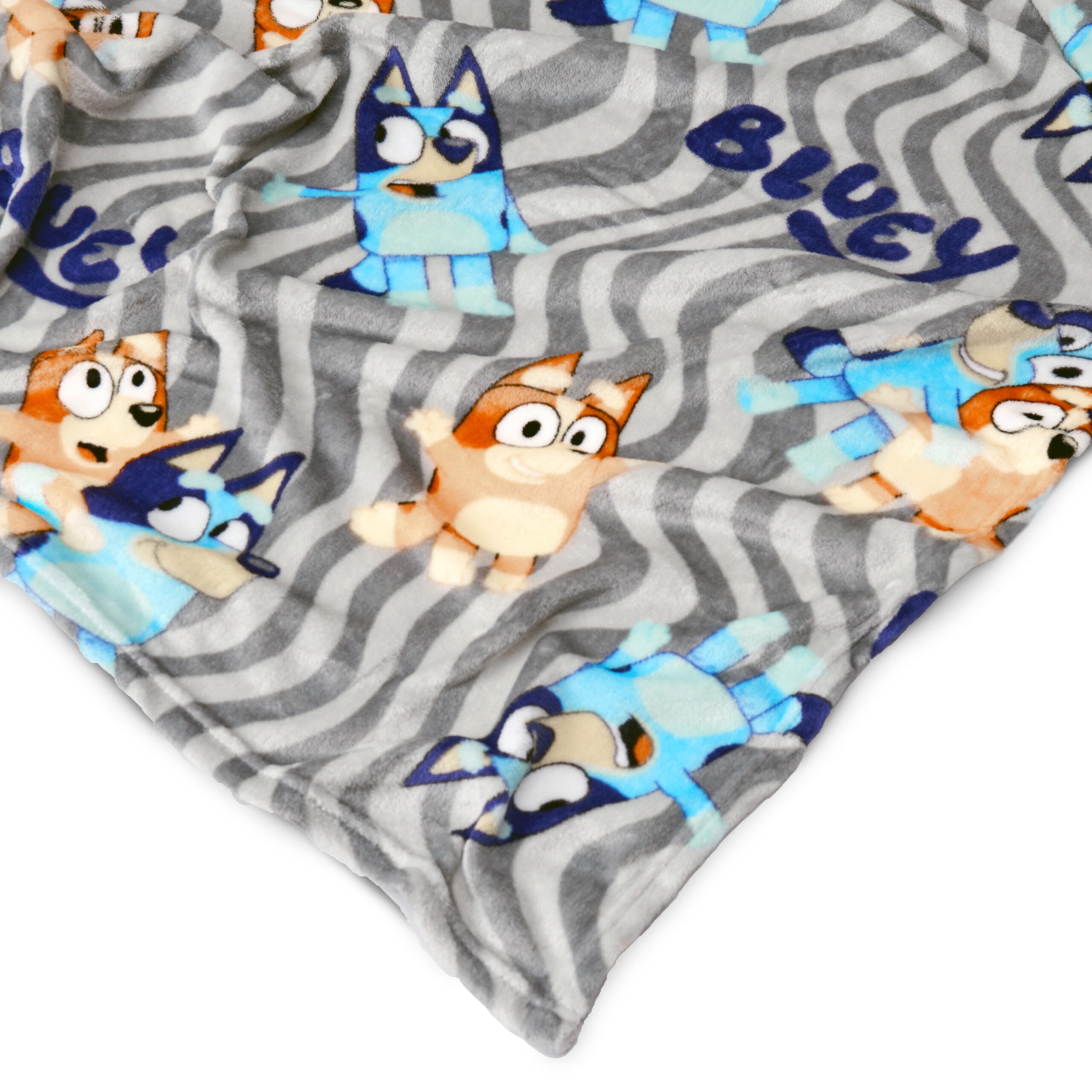 Bluey Fun Silk Touch Throw Blanket and Plush Character Hugger Set– Ultra Soft Plush Character Pillow for Kids