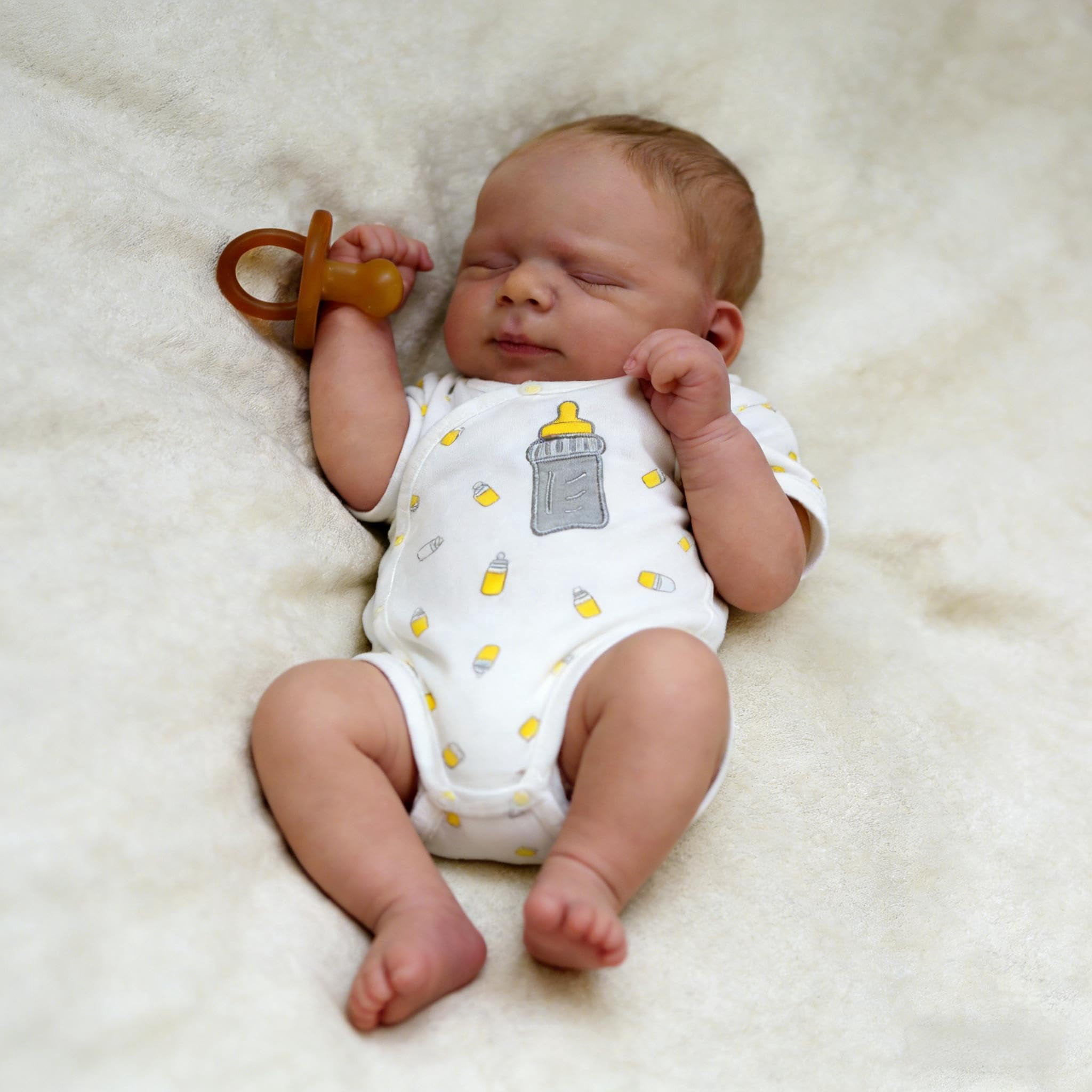 Anano Reborn Baby Dolls 18 Inch Realistic Newborn Sleeping Baby Dolls Girls That Look Real Lifelike Preemie Babies Alive Soft Silicone Reborn Infant Dolls