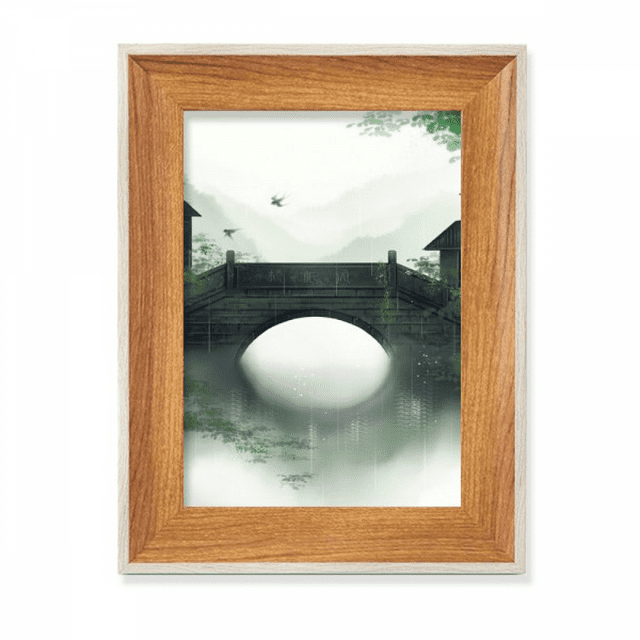 Southern Season Chinese Style Watercolor Desktop Wooden Photo Frame Display Picture Art Painting Multiple Sets